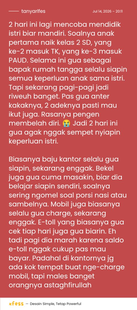 tanyarlfes's tweet photo. 💚 gpp kan gua ajarin kayak gini? karena rasanya jadi punya anak 4 😭 bener banget kata mama mertua "Dede tuh pinter cari uang, cuma manja banget, maunya serba disiapin, dilayanin, maklumin aja ya nak" mana lebih sering ngambek daripada anak sendiri ya Allah https://t.co/v0sqWkg0du