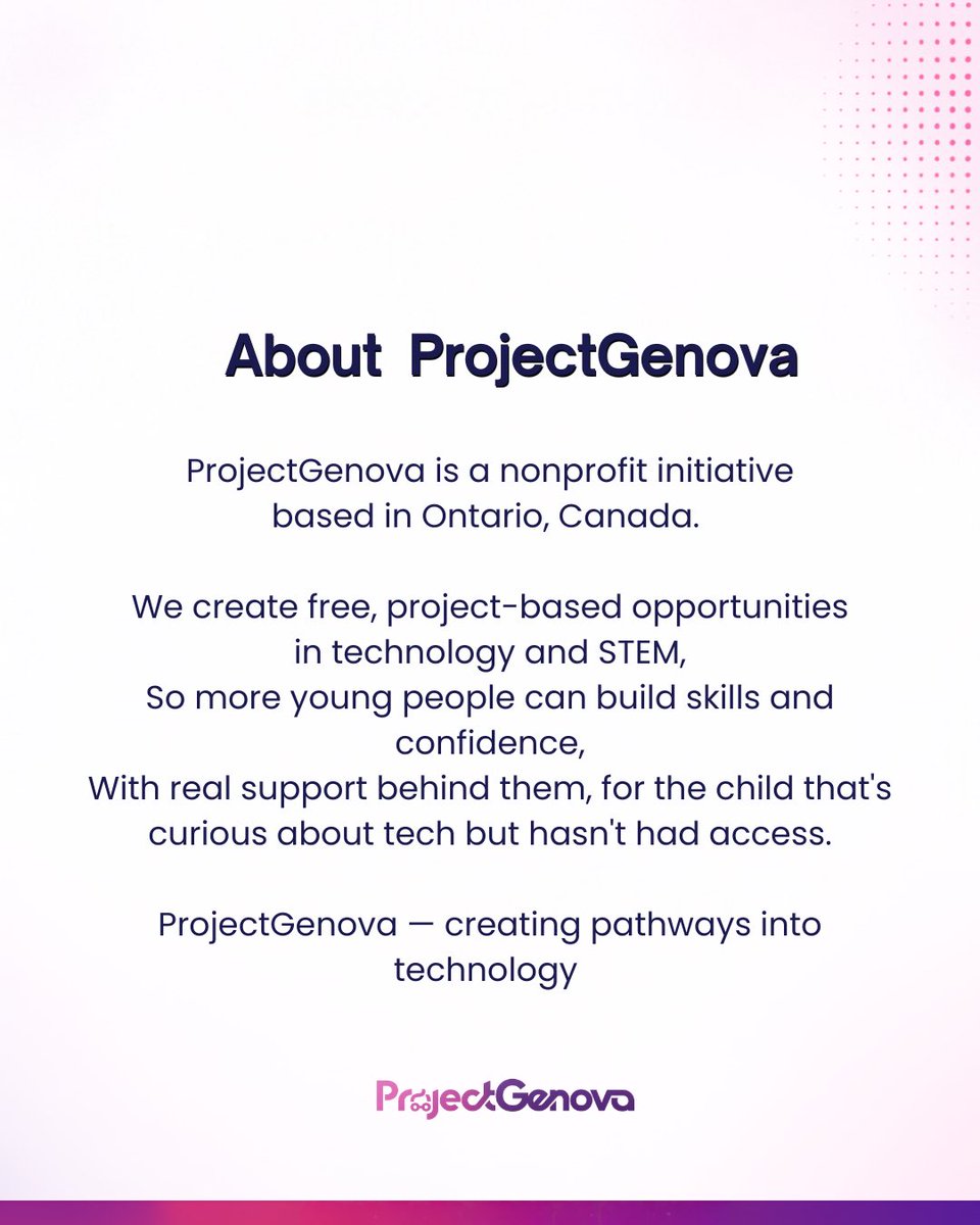 projectGenova_'s tweet photo. Sometimes, all it takes is a child asking,
“Can I build something like this?”, “Could I learn to code?”, “Is technology for someone like me?”

Too often, those questions are left unanswered not because the talent isn’t there, but because the opportunity isn’t. https://t.co/8fFnYHOXqP