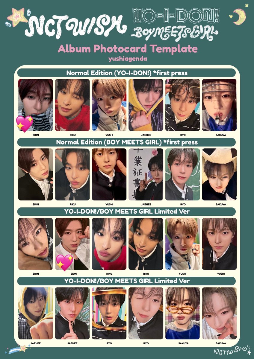runbum5_5's tweet photo. NCTWISH NCT WISH ウィシ YO-I-DON BOY MEETS GIRL トレカ 交換

譲 : ジェヒ リョウ

求 : 同種シオン(💖)

関東近郊手渡し、郵送交換
お心当たりのある方はお気軽にご連絡お願い致します😊 https://t.co/Ur1LyUeRAx