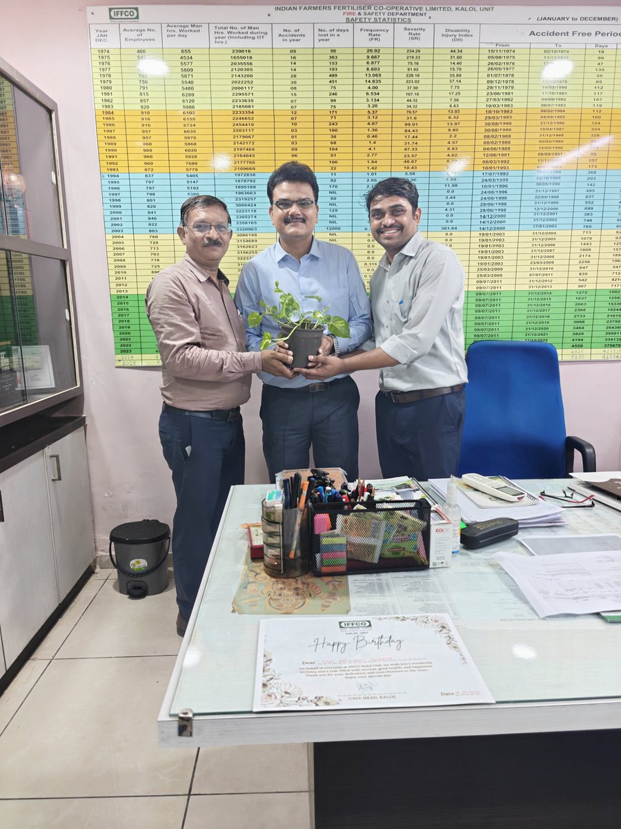 rksharma1407's tweet photo. A thoughtful birthday gift that carries a lasting message—a tree sapling. 🌱
Thanks to our Unit Head for this wonderful gesture.Planting a tree is more than celebrating a birthday; it's a commitment to a greener &amp; more sustainable future.
#GreenBirthday #Sustainability  #IFFCO https://t.co/TEnCMrLsVN