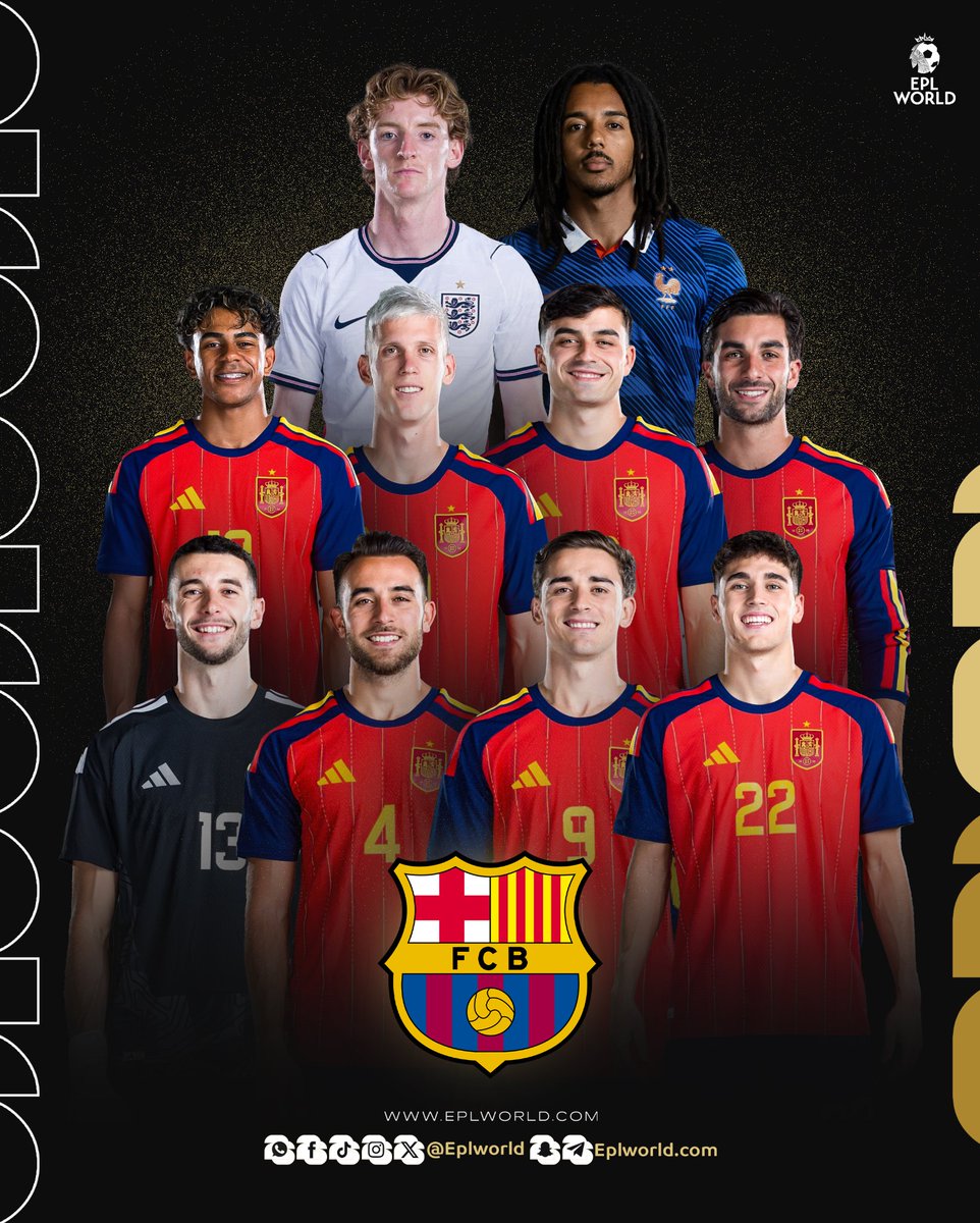 EPLworld's tweet photo. ‼️‼️‼️ تاااريخي :

برشلونة اول فريق في تاريخ كأس العالم يُمثَّل بـ10 لاعبين في دور نصف نهائي البطولة. 😮‍💨🔥 https://t.co/P4Q0HStAQW
