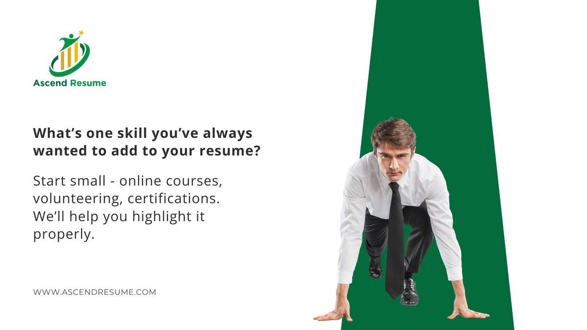 AscendResume's tweet photo. Ready to take control of your career path? #ResumeWriting #GetHired #ATS #CareerGrowth #JobSearch #NowHiring #AscendResume https://t.co/WrZXfeZBP3