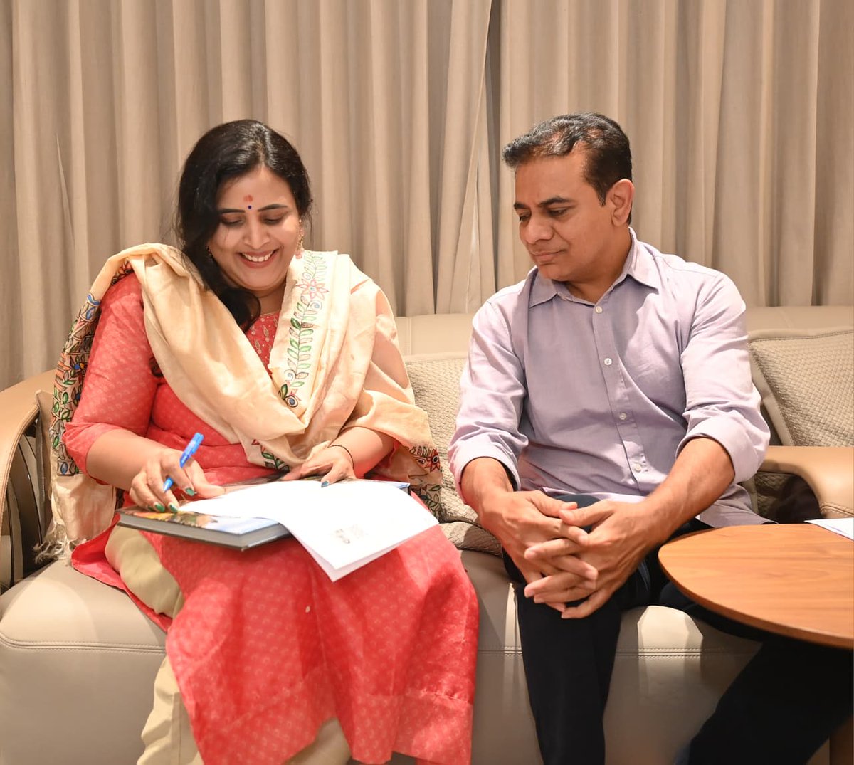 KTR tweet media