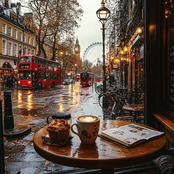 cozyycabin's tweet photo. rainy day in autumn https://t.co/sdFrSzqEUl