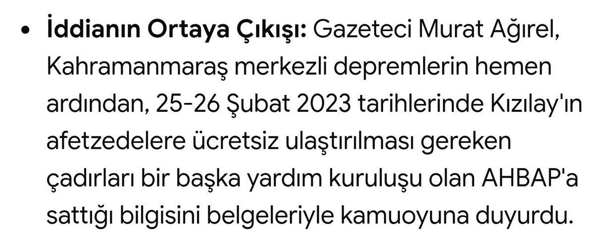 Zekeriya_Say's tweet photo. Kızılay çadır satmadığına göre...
*
Murat Ağırel hangi belgelerle çadır satıldığını ispatlamış ⁉️
*
Sadece Haluk Levent'ten hesap sormak ne kadar adil ⁉️
*
Hayırseverleri Ahbap derneğine yönlendirmek de suç değil mi ⁉️ https://t.co/XakGrHzqVY