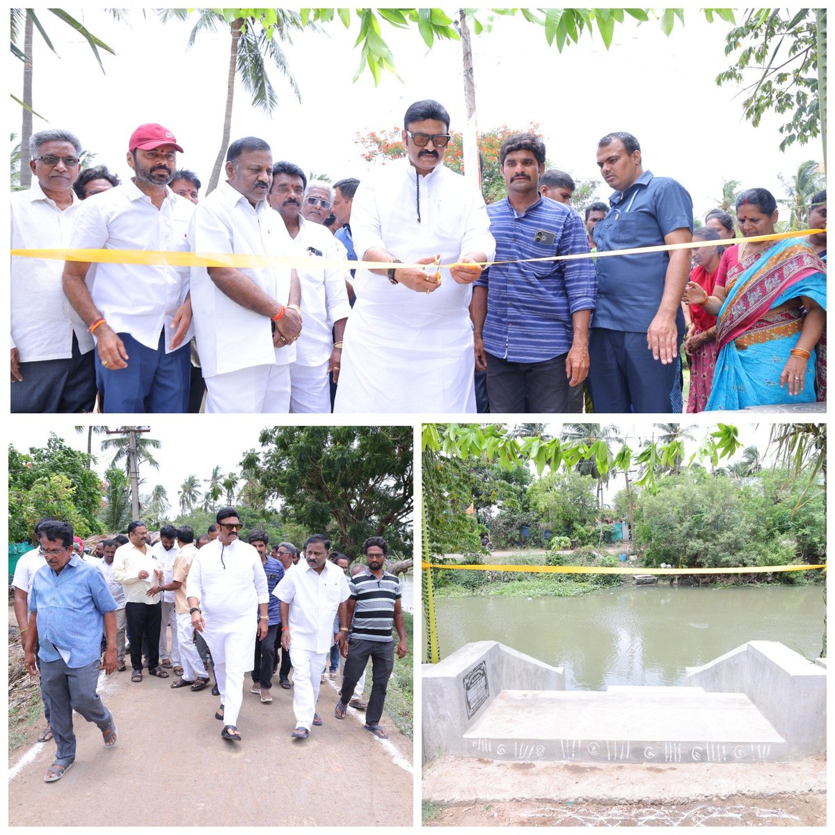 KRaghuRaju's tweet photo. ఈరోజు ఆకివీడు మండలం, కళింగ గూడెం గ్రామంలో 63.00 లక్షల రూపాయల వ్యయంతో నిర్మించిన నూతన రోడ్డును, దాతల సహకారంతో నిర్మించిన రేవును ప్రారంభించాను.
ఈ కార్యక్రమంలో పలువురు ప్రభుత్వ అధికారులు, కూటమి నాయకులు, కార్యకర్తలు మరియు ప్రజలు పాల్గొన్నారు.
#IdhiManchiPrabhutvam #RRRForUndi https://t.co/Sawd94hkky