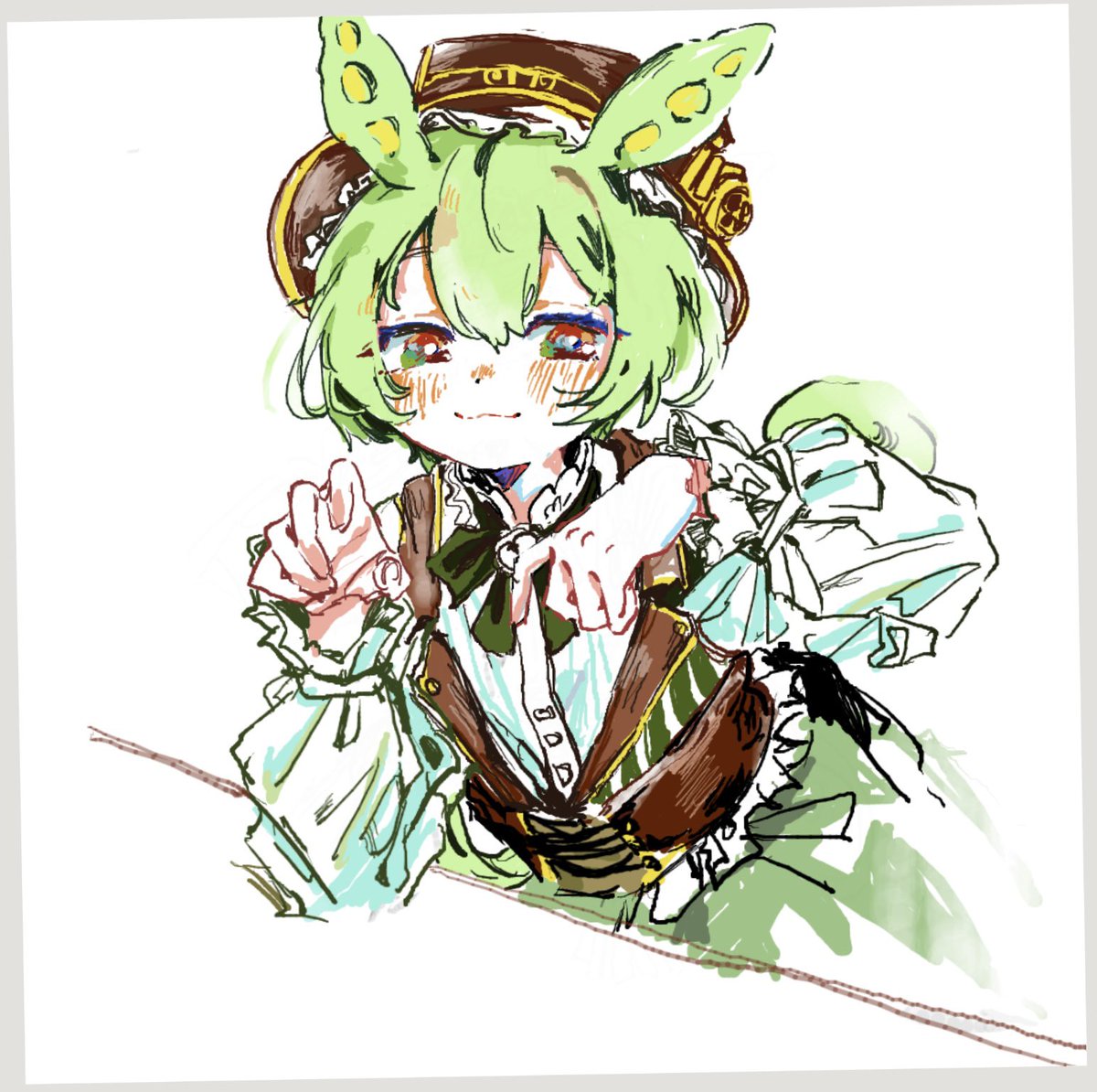 Kujounegii62's tweet photo. 絵チャでスチパンぽいずんだもん https://t.co/3C1z4rDLPN
