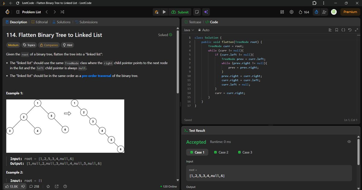 Beast_Boy54's tweet photo. DAY 44 COMPLETED 🙆‍♀️ #SDESheetChallenge
1. Binary Tree to Doubly Linked List
2. Find Median in a Stream
3. Kth largest element in a stream of running integers
@striver_79
@takeUforward_ https://t.co/j4Kahow1AD