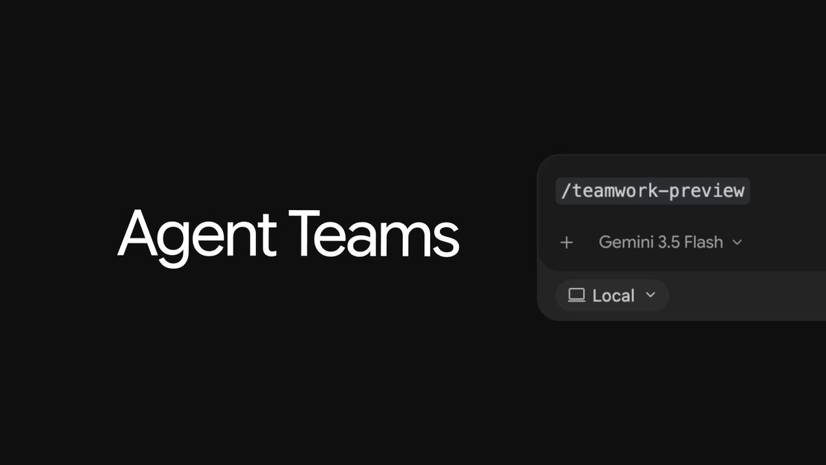 OutlinersClub's tweet photo. Antigravity lanza "Agent Teams": Una nueva forma de crear y desplegar software con subagentes en paralelo. 🚀💻🛠️

La automatización de la ingeniería de software da un paso hacia los sistemas multiagente. Antigravity presentó Agent Teams, una nueva función diseñada para delegar tareas de desarrollo complejas a un equipo dinámico de subagentes especializados que colaboran entre sí.

Cómo funciona esta nueva arquitectura:

Ejecución simple: Con solo ejecutar el comando /teamwork-preview, el sistema despliega de forma automática un equipo de subagentes con roles específicos para tu proyecto.

Coordinación asíncrona: Los agentes se coordinan en segundo plano de manera autónoma para planificar la arquitectura, escribir el código y verificar que todo funcione de forma paralela.

Ingeniería de punta a punta: El flujo no solo genera código, sino que incluye etapas de pruebas y validación antes de dar la tarea por completada.

Una solución de frontera para acelerar el desarrollo y gestionar proyectos de código masivos sin necesidad de microgestionar cada paso.

#Antigravity #AgentTeams #Devs #SoftwareEngineering #AIAgents #Programming #TechNews