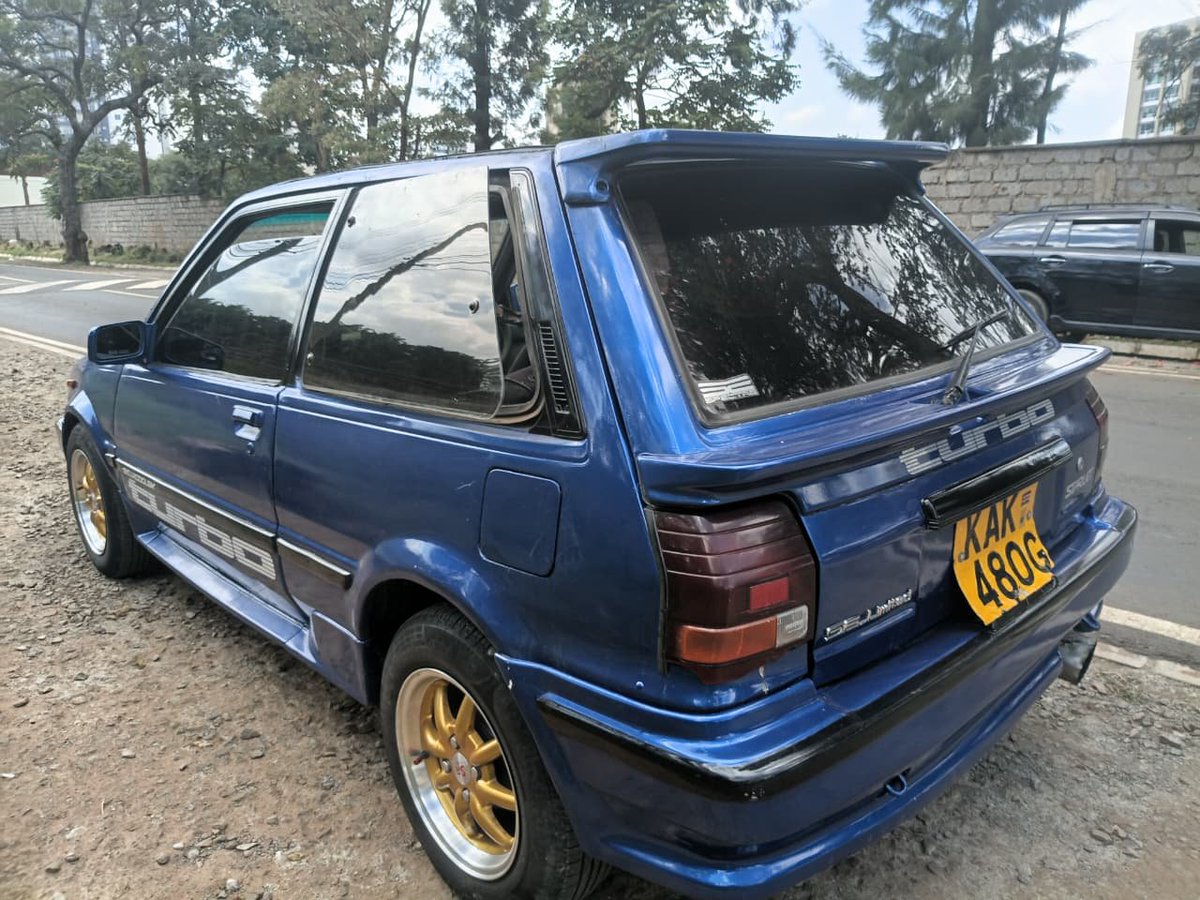 Starlet_Cartel's tweet photo. Starlet ep71 gt
1300cc 4efte engine
Ct9 turbo
OEM Top mount intercooler
5 speed manual gearbox
Momo steering wheel
14 inch banana rims
Original fabric interior
Call me 0722956999 https://t.co/Mqp4B1kAC3