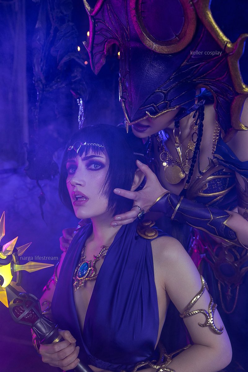 NargaLifestream's tweet photo. “I heard Lady Shar’s words... and I failed her. Worse than failed her - I defied her.”

Shar and Shadowheart cosplay by @KellerCosplay and me https://t.co/V54G1UQX8T