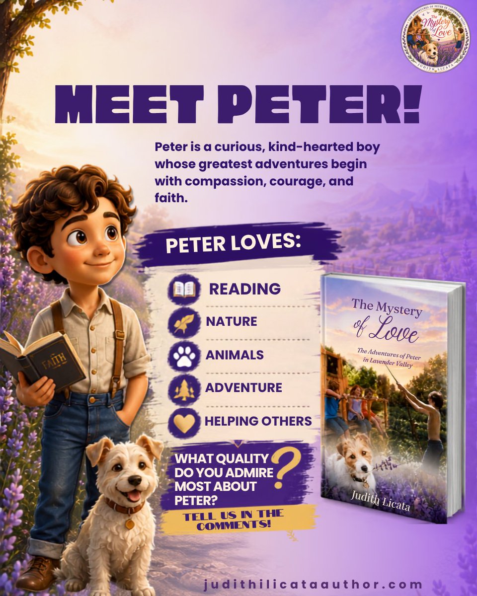 JudithILicata's tweet photo. π Peter shows us that kindness and courage can turn everyday moments into adventures worth remembering. πΏπΎ
Discover more at https://t.co/gfcjApmReO β¨
#ChildrensBooks #FamilyReading #ParentingWithLove #KidsBookCommunity https://t.co/A1HimC24qn