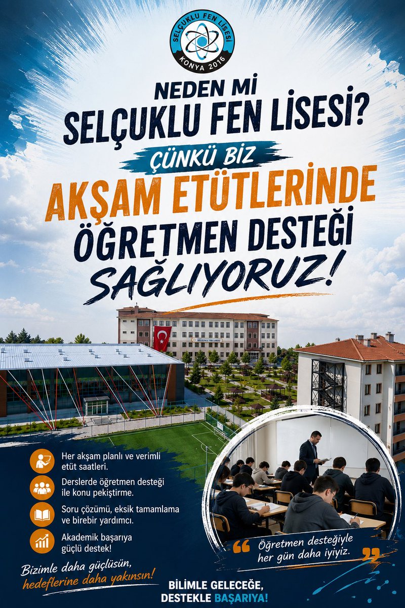 SelcukluFL's tweet photo. Neden mi Selçuklu Fen Lisesi ❓ https://t.co/g97aR0pAJ5