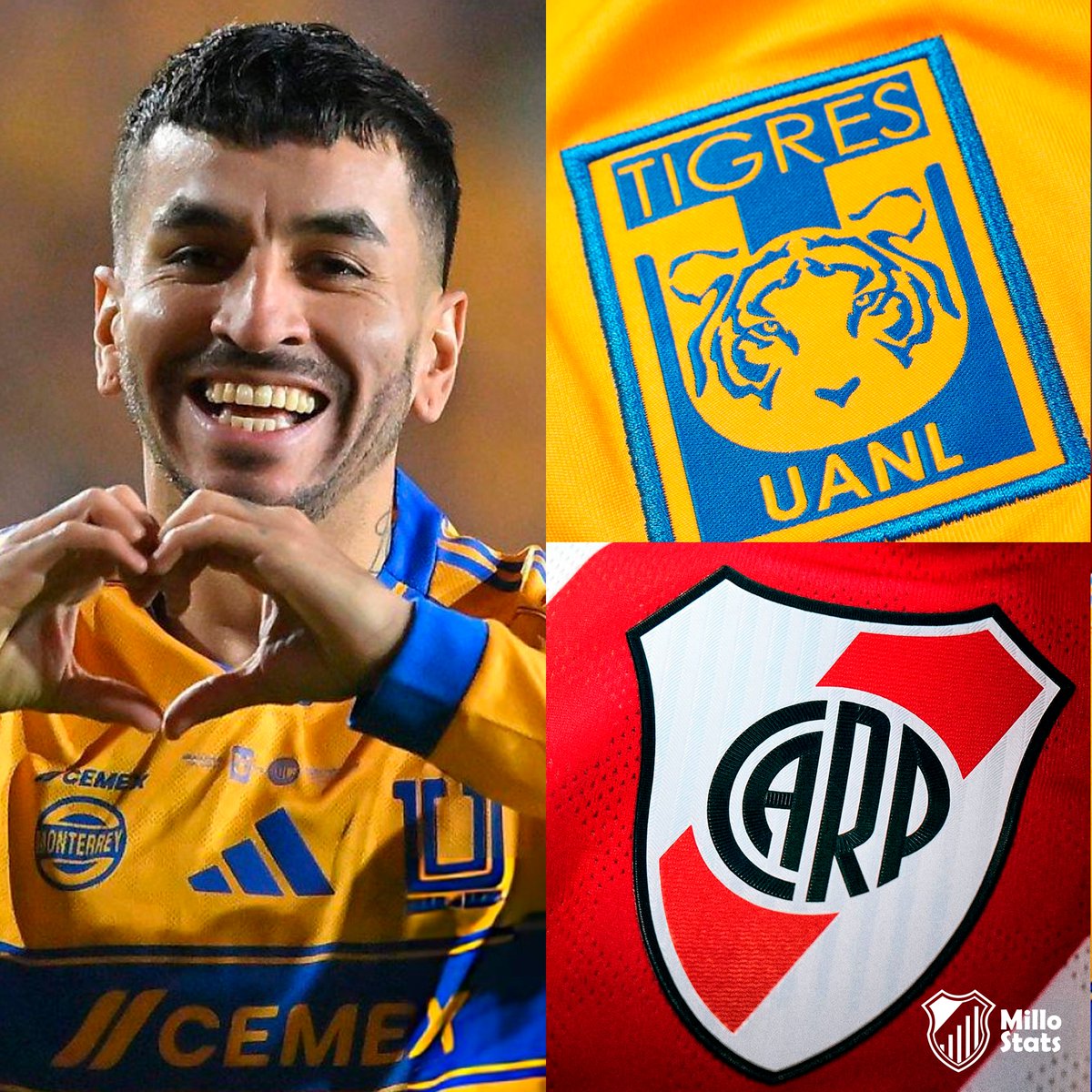 StatsMillo's tweet photo. ‼️ “RIVER SEDUCE MUCHO MÁS QUE CUALQUIER EQUIPO... NO NOS PODEMOS COMPARAR CON RIVER”

🗣️ Aldo Rodríguez 🇲🇽 en @mmdeportesmx sobre la situación de Ángel Correa 🌟 y sobre que pasa cuando River 🐔 quiere un jugador de la Liga MX

“Aquí se repite la historia nuevamente de lo que hemos platicado muchas veces 

Cuando River o boca te buscan un jugador argentino, y el jugador argentino sabe del interés de esos equipos se desvive por ellos

Si otro equipo argentino le iguala el salario, el jugador se quedaría en Tigres pero al ser River se va, River seduce a todos los argentinos que están acá en México

No nos podemos comparar jamás con River”

🔄 @MatiasjCabezas