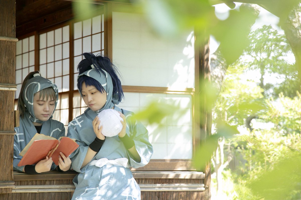 uuuuumuuuuu's tweet photo. 【RKRN/コスプレ】

￣￣￣￣￣￣￣￣￣

わかばの頃

＿＿＿＿＿＿＿＿＿

小平太 @nyasuuuuu 
長次 @srismyk 
撮影 うー https://t.co/MxzylD92P3