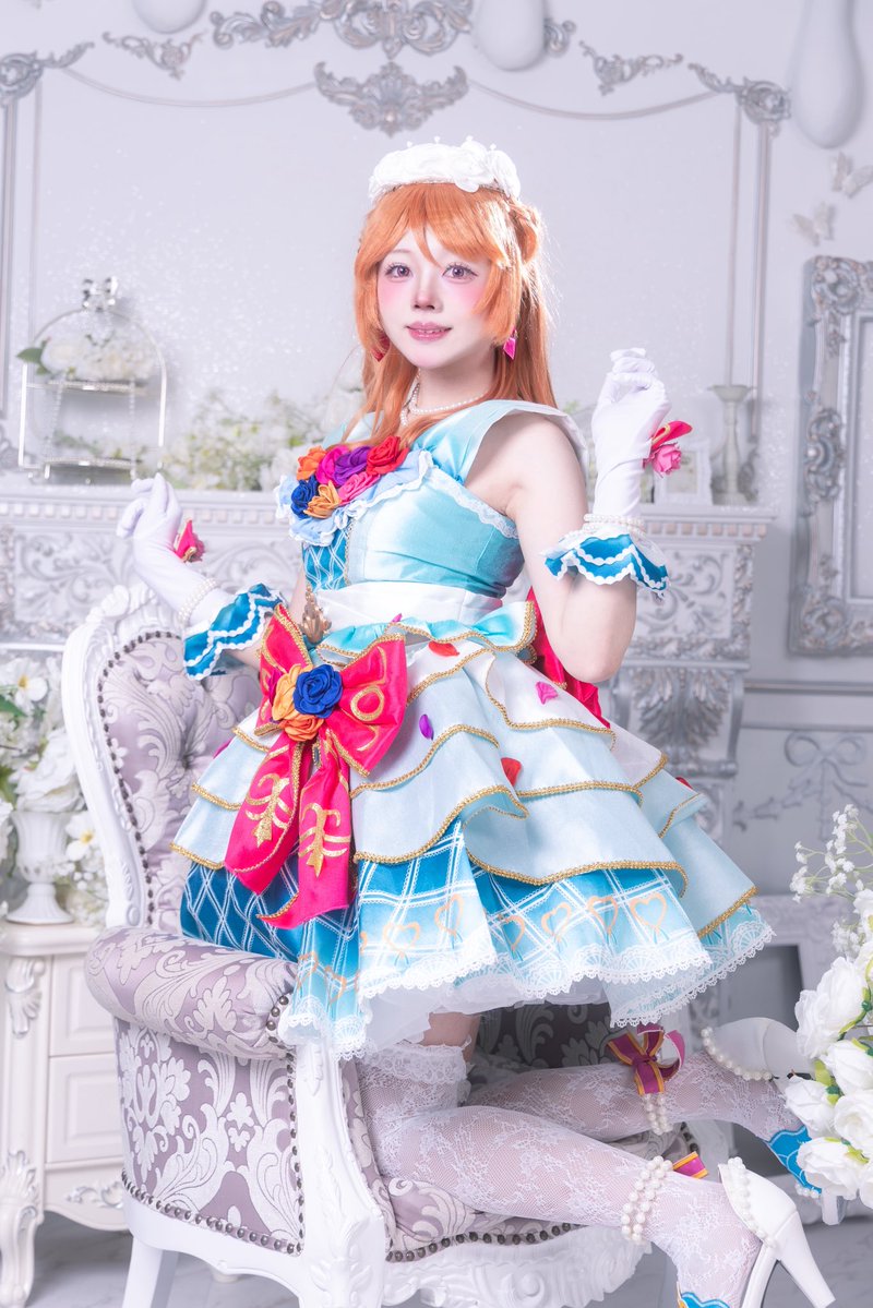 cos ￤ アイカツ あかりジェネレーション ￤大空あかり 🩵💐ホワイト