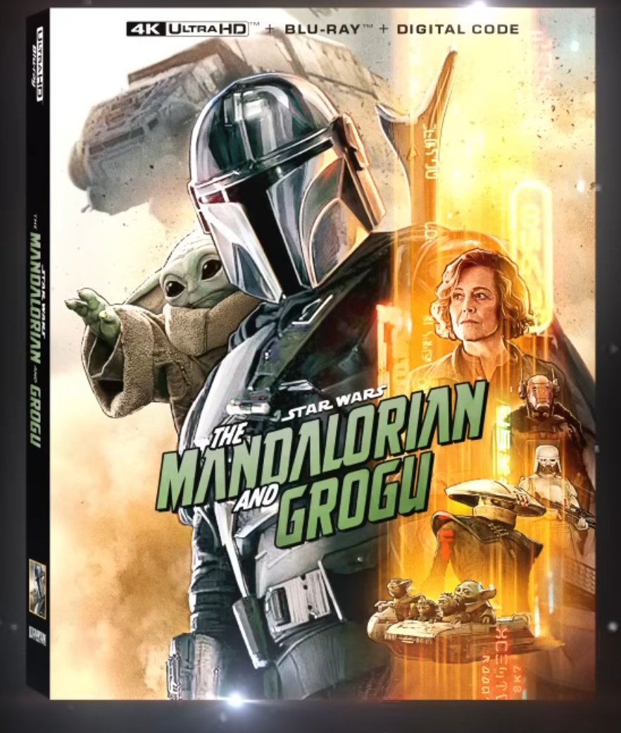 StarWarsRenmei's tweet photo. 『マンダロリアン・アンド・グローグー』の物理ディスク（円盤、4K Ultra HD）のデザインが公開📸 https://t.co/v3kG8KadBl