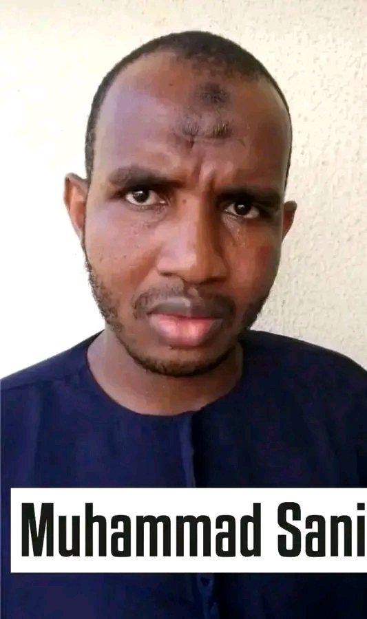DanKatsina50's tweet photo. BREAKING: A Federal High Court in Abuja has sentenced Muhammad Sani to 20 years in prison for helping conceal information about notorious bandit leader Kachalla Dan Karami, a move that reportedly enabled him to escape from security operatives.

This case is a reminder that bandits & armed groups often rely on more than just weapons, they also depend on people willing to protect them from within. The bigger question is; how many more collaborators are still operating unnoticed? 

NB: Muhammad Sani photo