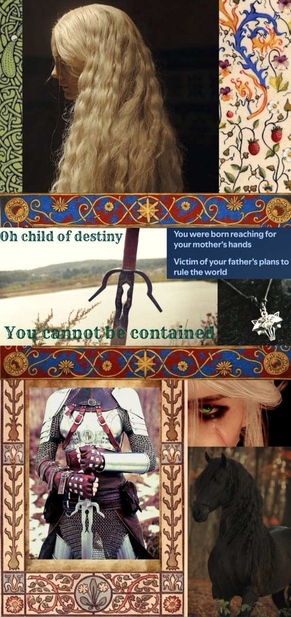 littlewolfsistr's tweet photo. Made a ciri Collage phone screen might make one for jask yen and Geralt to if I don't get to busy https://t.co/O7UNlfLTNQ