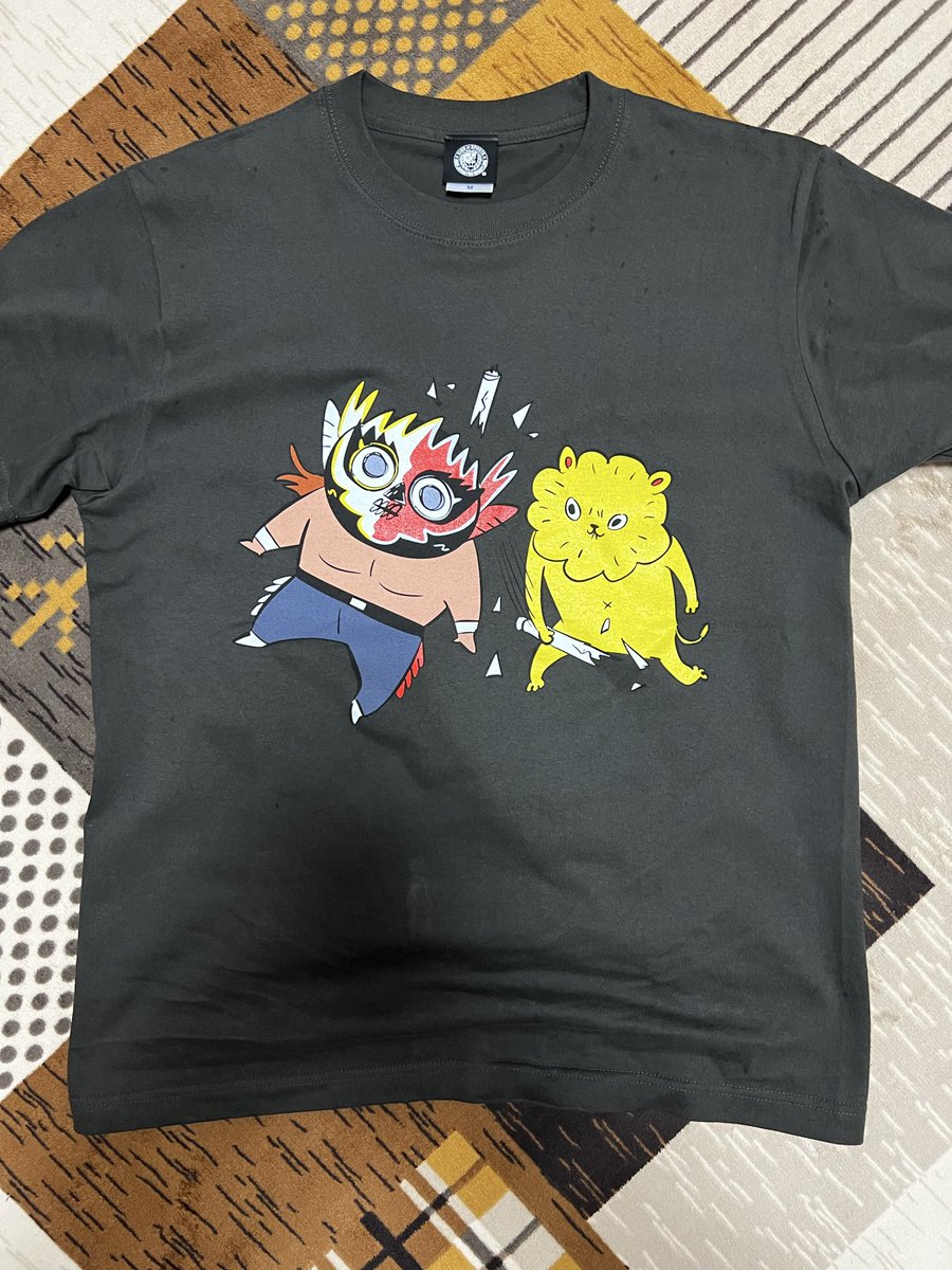 nyao005's tweet photo. ミニライブ当日は新日のレスラーであるエル・デスペラード選手と川尻こだまさんのコラボTEEを着てたのをお話し会で見せたかったので今からでも推しに届け！

#ふきのはさん https://t.co/96qzJtgLtx