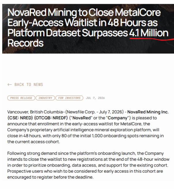 xzsss26685137's tweet photo. Why look at $NRED instead of simply buying copper?

Because the commodity and the company offer different forms of upside.

Copper above $6.25/lb reflects a tightening supply picture as Chile faces 5 production pressures inside the source of roughly 50% of global exports. 

That supports the entire sector. NRED adds a separate layer of potential catalysts: a 16,078-hectare BC copper-gold project, 4 planned geophysical surveys, target refinement through MetalCore’s 4.1M+ records and a planned progression toward drilling.

The copper price does not need to carry the whole trade. Surveys can sharpen targets. Permitting can de-risk the timeline. Drilling can create the strongest revaluation event for an explorer.

That combination-strong commodity tape plus company-specific milestones-is why traders may start watching $NRED before the drill arrives.

Not trading advice.

$AMD
$PCLA
$IBRX
$TEAM