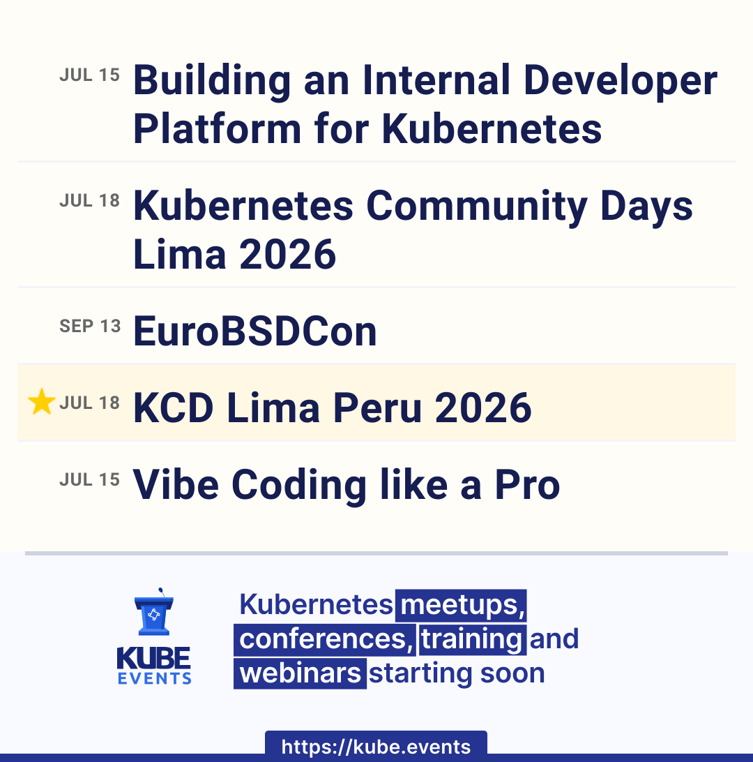 Kube Events tweet media