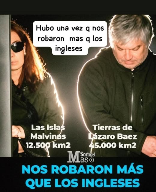 abrilcba_'s tweet photo. Cristina y Lázaro nos robaron más que los ingleses https://t.co/c6dOhtDzOg