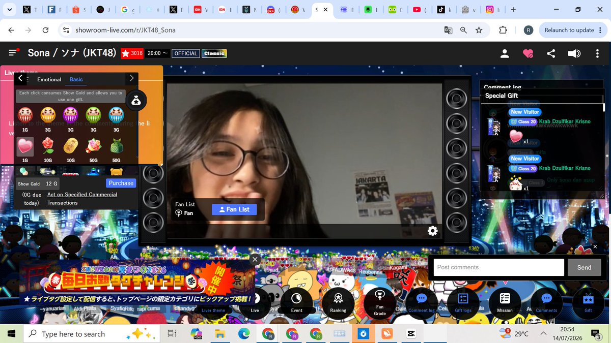 krab_dzulfikar's tweet photo. Terima kasih banyak Sona sudah menyempatkan waktu buat live showroom hari ini, ditunggu yaa Sona live showroom berikutnya biar kamu nggak kebingungan lagi๐โค๏ธ๐๐ค๐๐ฅฐ๐ค #SonAir #SonAlive ๐ชท https://t.co/ILpZ1whBPW