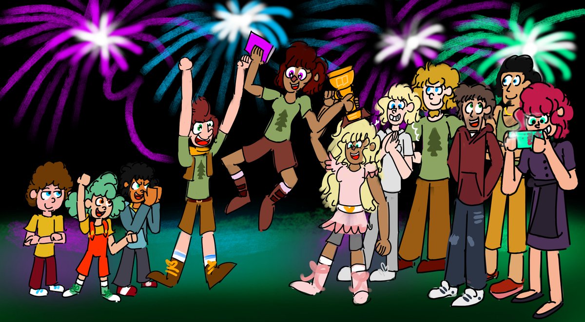 FiredogStu8's tweet photo. Gwen wins a trophy cos her book was an award-winning masterpiece
Her friends are celebrating
#campcamp #artshare #ccgwen https://t.co/KvGbyub1Hy