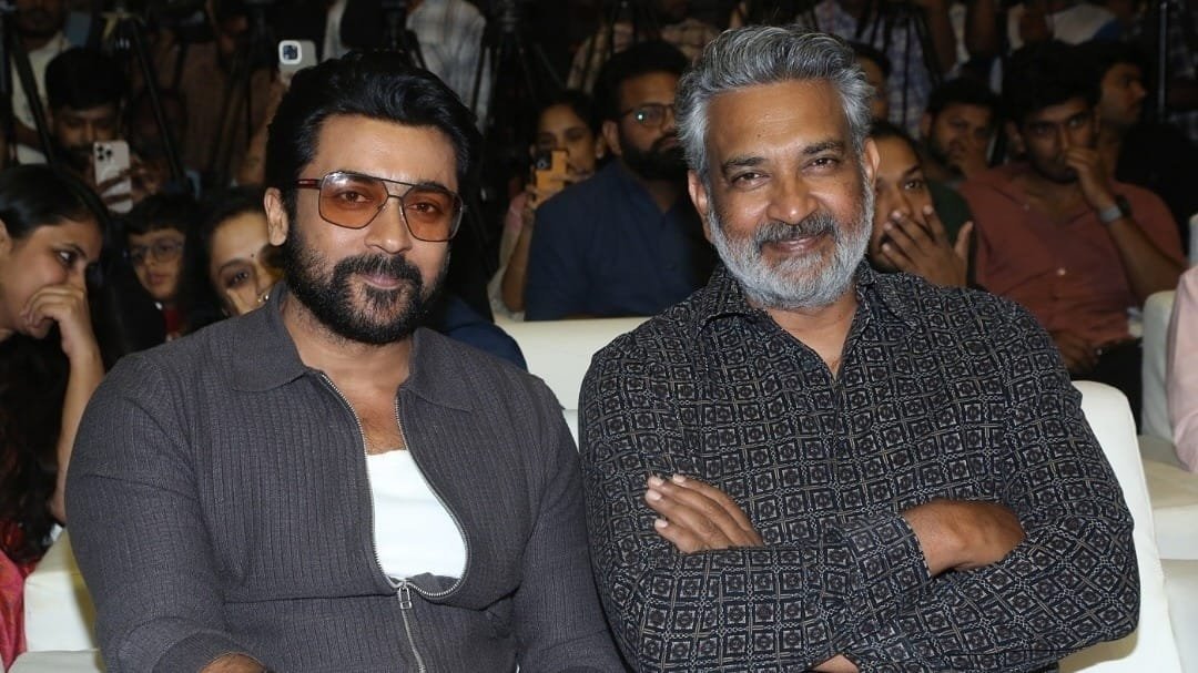 _MovieVerse's tweet photo. #SSRajamouli about #Suriya 🔥
- Suriya, you are my inspiration to make pan Indian films, At an event, he said, I missed the chance to work with #SSR sir.
- But honestly, I am the one who truly missed the opportunity to work with him because I love him.
#Suriya50 #Suriya47 https://t.co/tbIeQqTXuA
