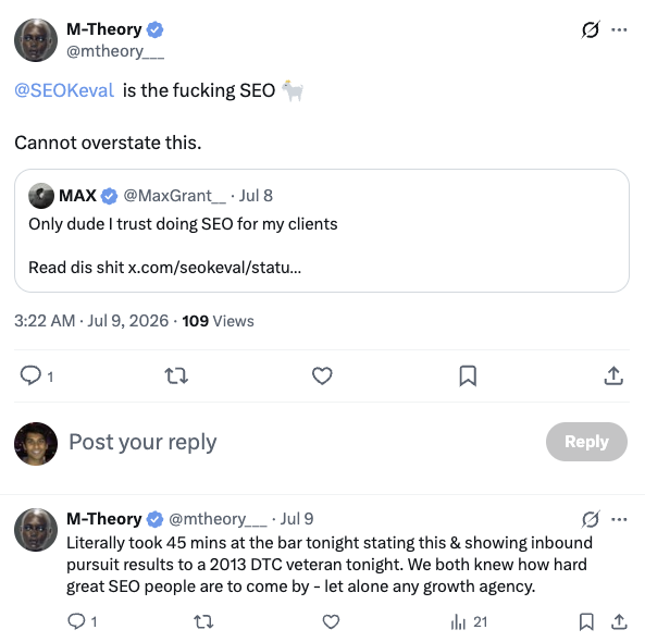 Keval Shah | Ecom SEO + AEO tweet media