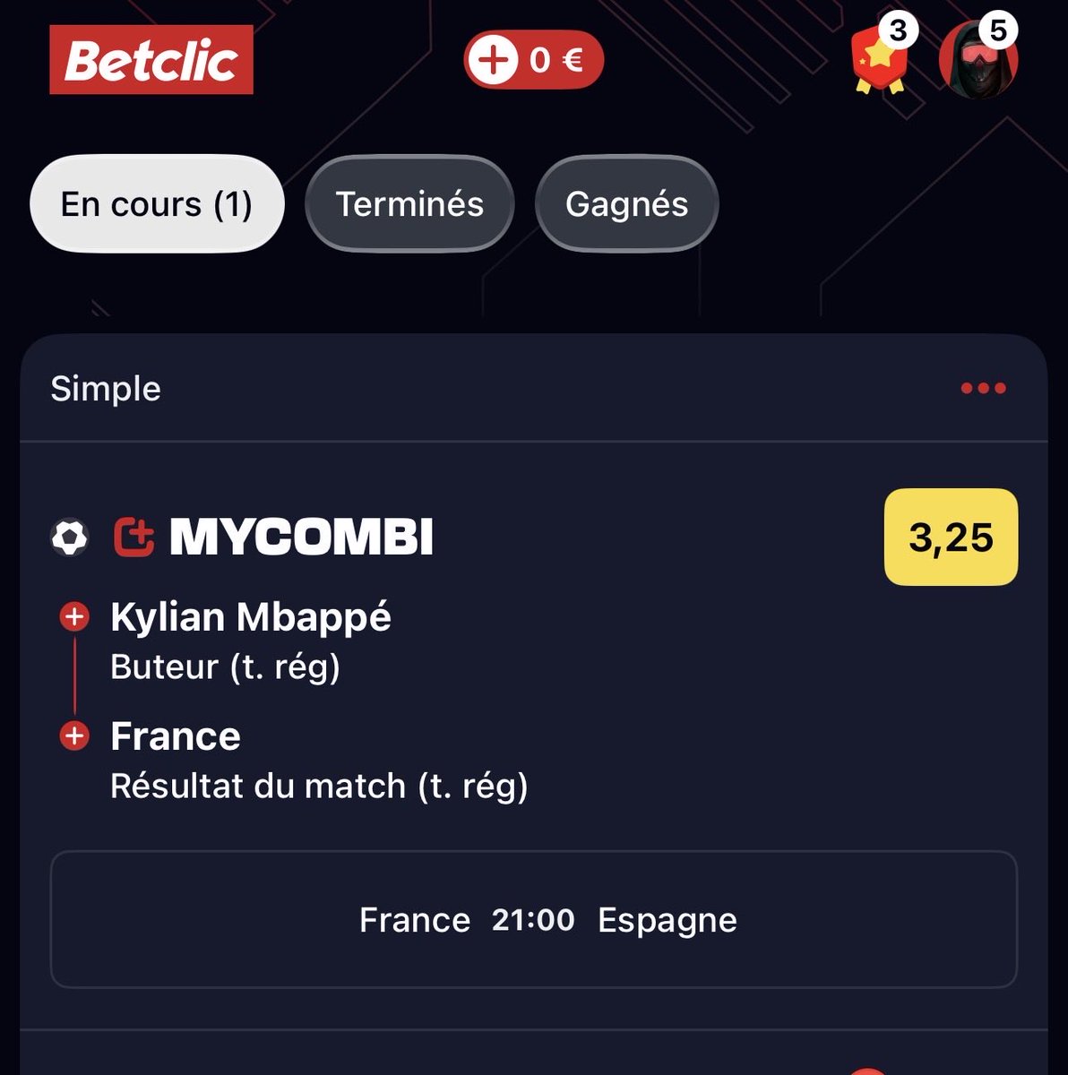 neverlandwin's tweet photo. @Betclic La classique 🍀❤️🇫🇷
#FreebetsBetclic
pseudo : btcxadam0255 https://t.co/lJ1zFMWu5u