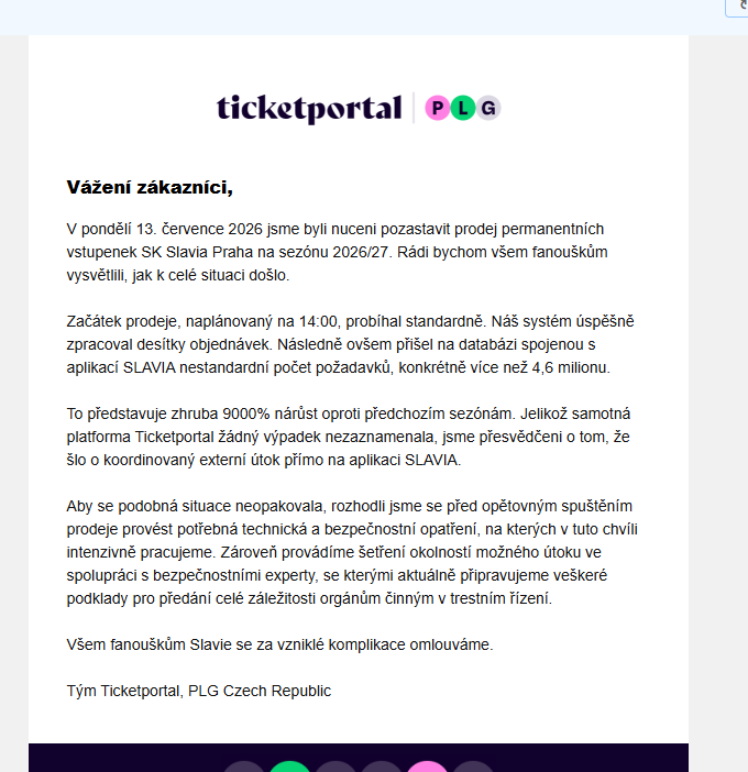 pogo8303's tweet photo. @slaviaofficial Tohle je od Ticketportalu vtip? Aplikace nefungovala min. od 13:50, stejně tak web ticketportalu byl hodně zpomalený, rozhodně nefungoval standardně. https://t.co/oEYlOYpdOb