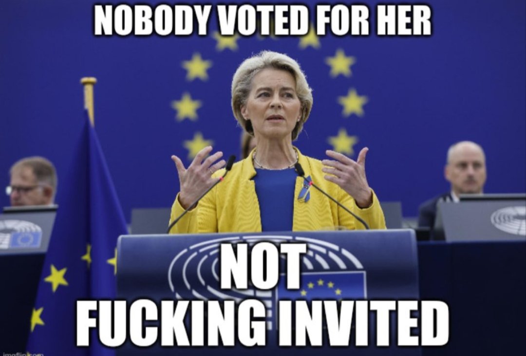 VirgilioGi62847's tweet photo. @vonderleyen @EmmanuelMacron Never surrender Mme l'inspectrice VDL. Jamais l'armée Française ne vous appartiendra, ni la dissuasion nucléaire ! Le clown qui nous sert de président sera bientôt évincé et devra rendre des comptes et vous aussi !
#AbolishTheEU
#MacronLeFleau
#FckEu
⬇️⬇️⬇️⬇️⬇️ https://t.co/EUm2uHtJnQ