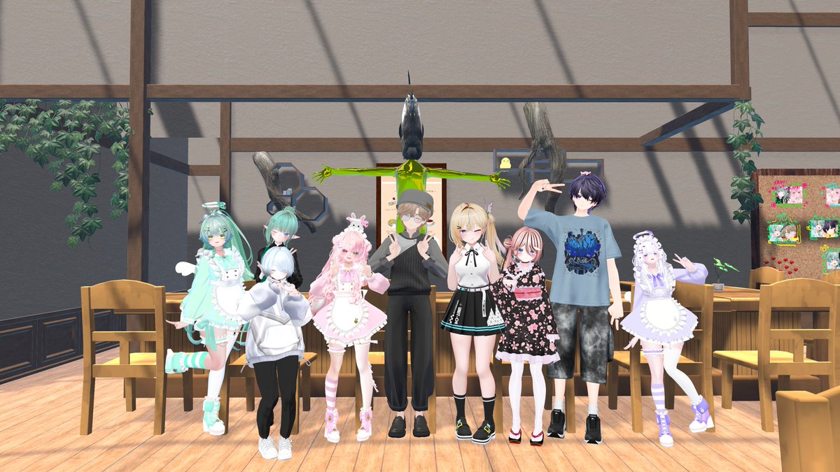 CafeEdel_vrc's tweet photo. 本日はCafeEdelにお越し頂きありがとうございました！ 

 楽しんで頂けましたら幸いです✨

次回23日も天使一同皆様のお越しを心よりお待ちしております໒꒱·̩͙  
#CafeEdel_VRC #VRCイベント https://t.co/nvO7IPvfl8