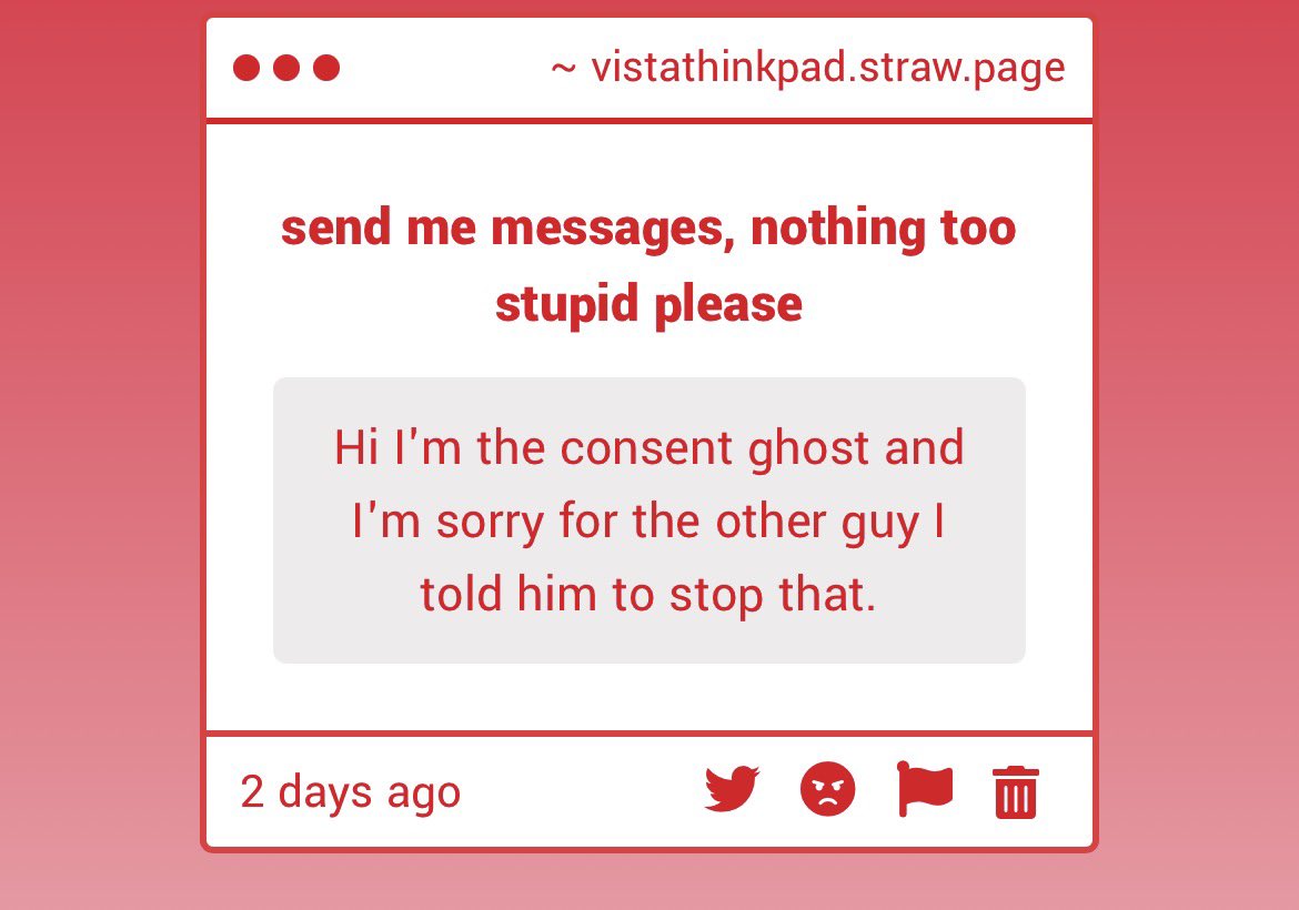 linuxbnuuy's tweet photo. Think you got the wrong guy, i don’t remember a consent ghost https://t.co/dstwllsiQR