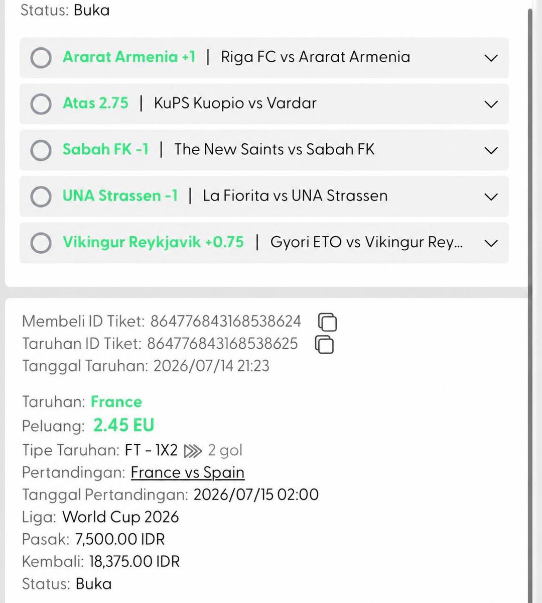 siidehusstle's tweet photo. #cobacobi 

mix parlay + SINGLEE WORLDCUPPP FOR OLIIIYYSEEEEE 😝😝 bring it to the finalsssss https://t.co/HpciwlAG5v