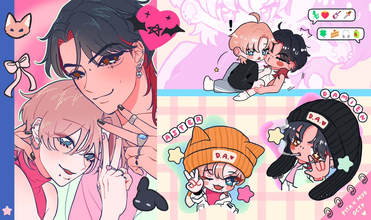 PlT_A_PAT's tweet photo. posting me and myo's silly octp because why not ๐๏ธโค๏ธ their ship name is daster
#OC https://t.co/a3IUH6EVqv