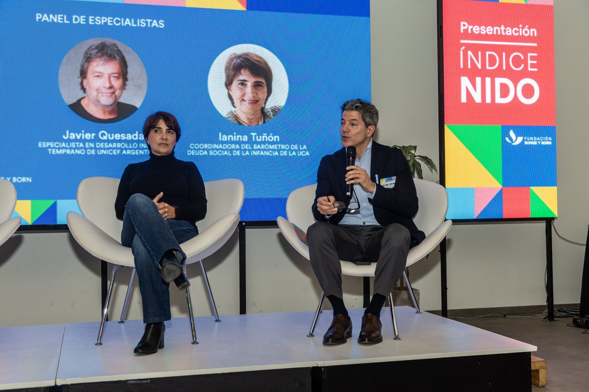 FundacionByB's tweet photo. Hubo un panel de especialistas moderado por @brenwalter, nuestra gerenta de Desarrollo Humano.

Participaron @LaspinaL, director ejecutivo de @CIPPEC; Javier Quesada, especialista en Desarrollo Infantil Temprano y Salud de @UNICEFargentina; e Ianina Tuñón, coordinadora e investigadora del Barómetro de la Deuda Social de la Infancia del Observatorio de la Deuda Social Argentina de UCA (@ODSAUCA).