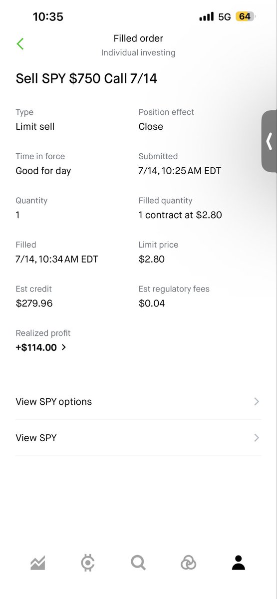 GonellGang's tweet photo. No lie following the clear rules set by @shentrades and not getting in my own way or disregarding them and going off impulse completely 😅 a choppy weak has given me straight profits 😤#spy #odte https://t.co/pmTKStwpG8