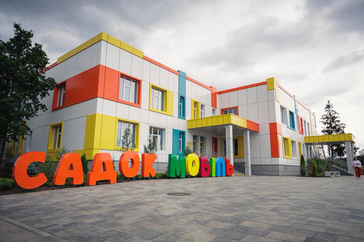 BohuslavskaKate's tweet photo. First underground kindergarten in Ukraine opens in Kharkiv region.

​Designed for 260 children, the facility features a bomb shelter capable of housing up to 1,000 people.

​Children in frontline regions, including Kharkiv, have been cut off from in-person education and daycare since Russia's full-scale invasion of Ukraine began.

​For families where one parent serves in the military and the other must provide for the household, the absence of childcare is devastating.

​For a community as large as the Kharkiv region, one kindergarten is, of course, just a drop in the ocean, but it is a start.
