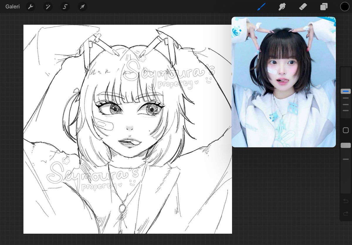 Seymourawrrr's tweet photo. Another quick sketch 🙌💞
Inspo from pinterest 

#digitalartㅤㅤㅤㅤ #quicksketch https://t.co/NTNGk5tTgs