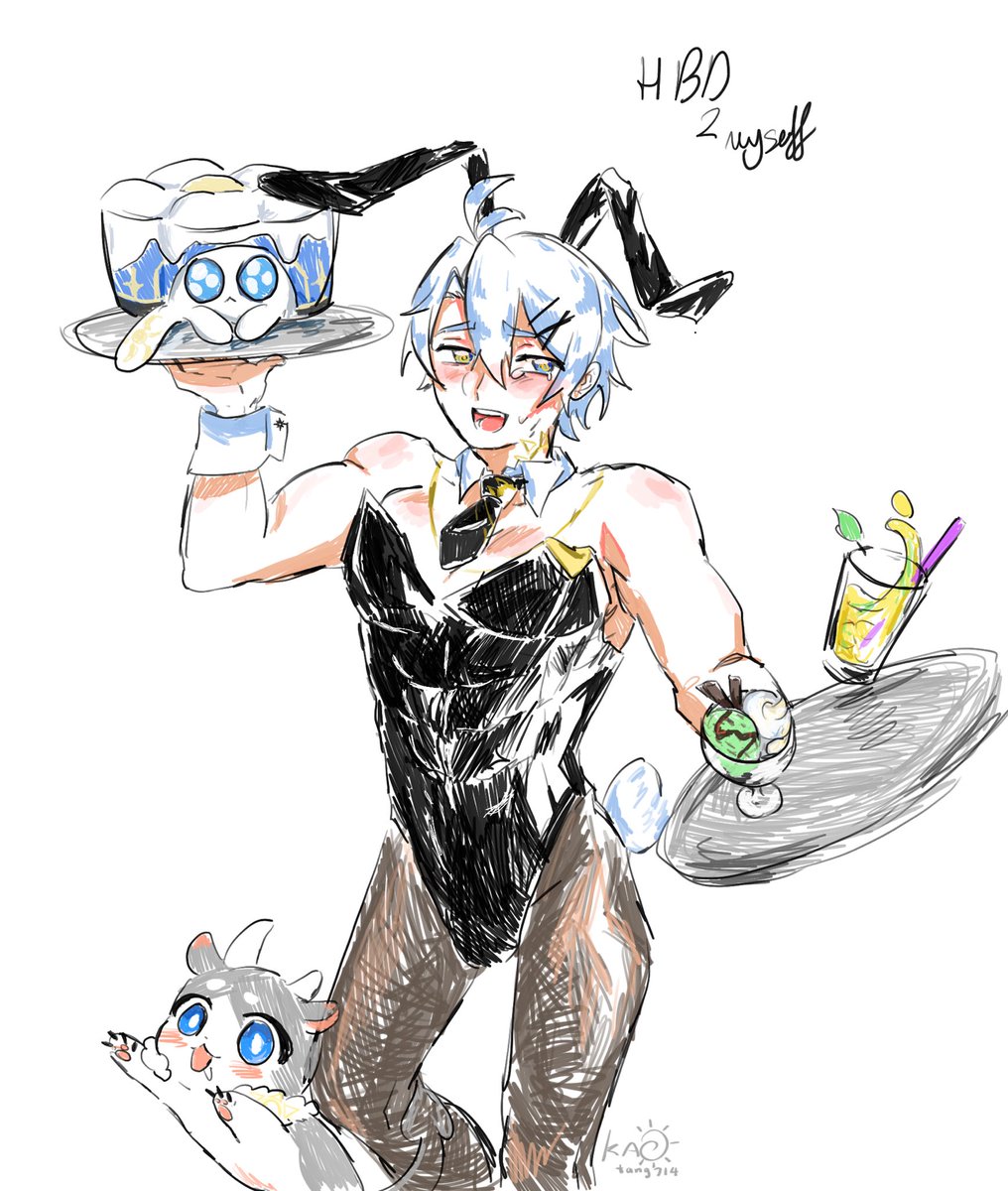 KAOtang714's tweet photo. How does one make their bday about Phainon in a bunny suit https://t.co/MZjVl5zwiu