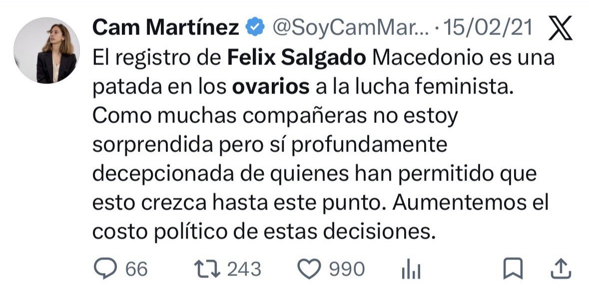 chajma13's tweet photo. @SoyCamMartinez Y también uno de congruencia y dignidad. https://t.co/U862Yha4jZ