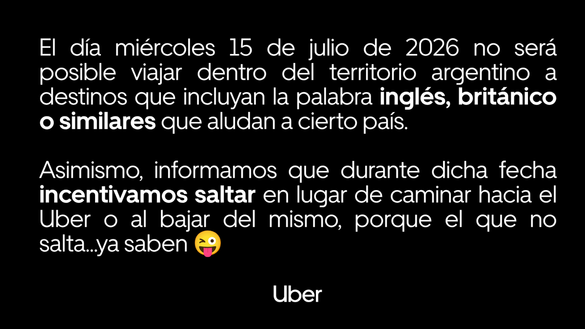 Uber_ARG's tweet photo. Ningún afternoon, ni ningún hello, aquí hoy hablamos español 🤣 https://t.co/OHhpVMHcM5