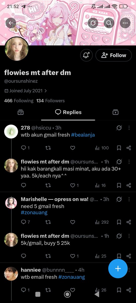 dontknowhaatodo's tweet photo. Ini akunnya udah ga di gembok yg kemaren sempet nipu aku, tolong bantu  report aja yaa, dia udah mulai reply orang orang lagii gais
Report @ oursunshinez 
Hati hati yaa teman temann ‼️‼️‼️ https://t.co/dQCloALYR4