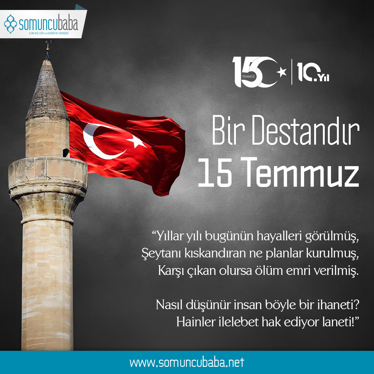SomuncuBabaDrg's tweet photo. ❝Bir Destandır 15 Temmuz❞
🔹 309. Sayı / Yusuf DURSUN
❝Yıllar yılı bugünün hayalleri görülmüş,
Şeytanı kıskandıran ne planlar kurulmuş,
Karşı çıkan olursa ölüm emri verilmiş.❞
🔹 Oku⤵
https://t.co/7Xo7xNrAdn
#SomuncuBabaDergisi #somuncubaba #edergi https://t.co/tA3jnklwvv