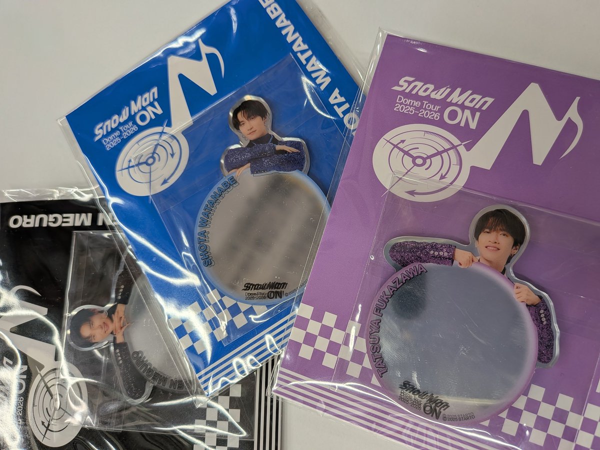 ふっか、しょっぴー、めめ 「#SnowMan ON」 アクスタ、すのチルソフビ
