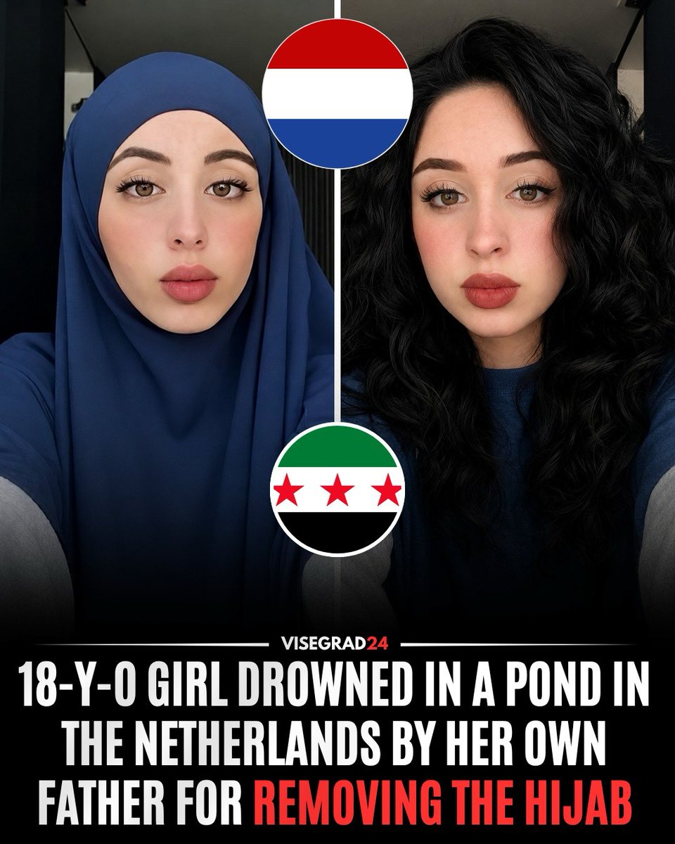 visegrad24's tweet photo. A Dutch court has sentenced Syrian father Khaled al Najjar in absentia to 30 years in prison after he fled to Syria, while his sons, Muhanad and Mohamed, were each sentenced to 20 years for their roles in the 2024 "honor killing" of 18-year-old Ryan al Najjar.

The court found that Ryan was bound and gagged with 18 meters of duct tape before being thrown alive into a shallow pool in the Oostvaardersplassen nature reserve, where she drowned.

Khaled's DNA was found on the duct tape and beneath Ryan's fingernails. He fled to northern Syria after the killing, where he later admitted murdering his daughter in a letter to Dutch newspaper De Telegraaf. Because there is no extradition treaty between Syria and the Netherlands, it is considered unlikely that he will serve his sentence unless he leaves Syria.

The court ruled that Ryan was killed because she rejected the strict Islamic values imposed by her family. Prosecutors said she had repeatedly told police she feared her father and brothers after being threatened and assaulted and had been placed in protective care multiple times since 2022.

The brothers denied involvement, but the court found they helped plan the killing, discussed possible methods, including poison, and later destroyed evidence by deleting photos, videos, and chat records from Ryan's phone.