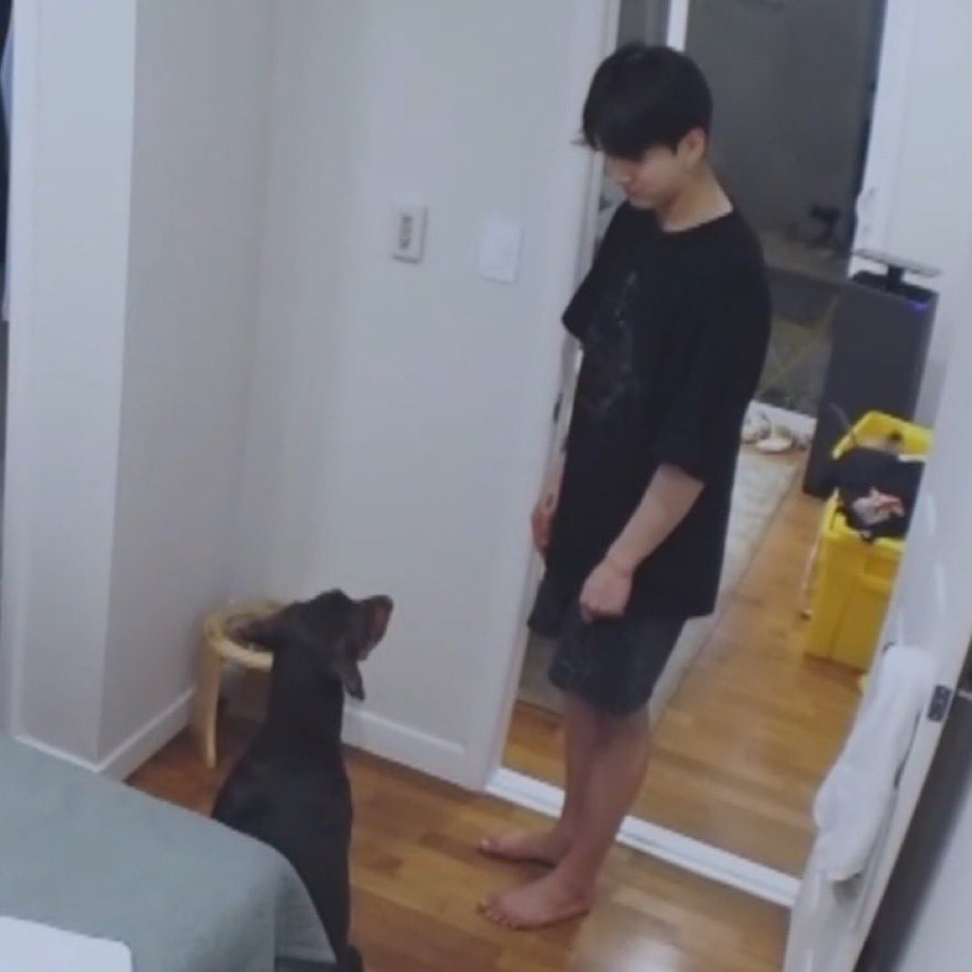 koogifs's tweet photo. bam and jungkook staring at each other https://t.co/Yim6zFSQGk